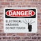 Signmission Electrical Hazards Do Not Touch Danger Sign, Plastic, 10in W x 7in L, 2PK OS-2PACK-DS-P-710-L-19342 - alternate 6